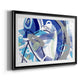 Blue Flow - Modern Framed Art Print