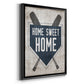 Home Sweet Home Base - Modern Framed Canvas Print