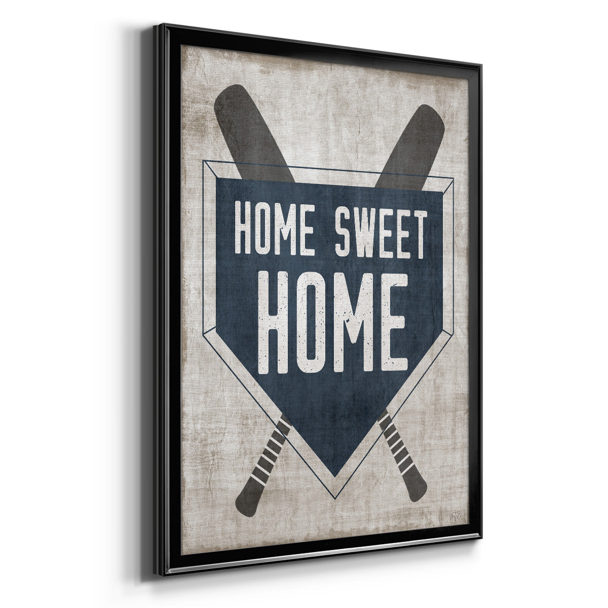 Home Sweet Home Base - Modern Framed Canvas Print