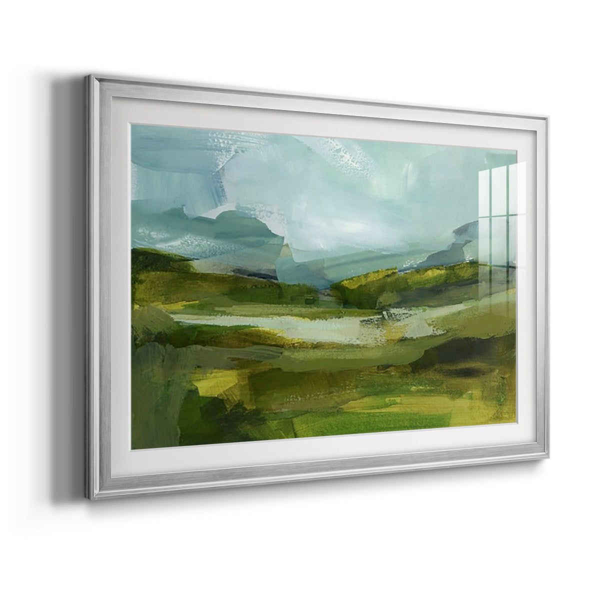 Emerald View III Premium Framed Print - Ready to Hang