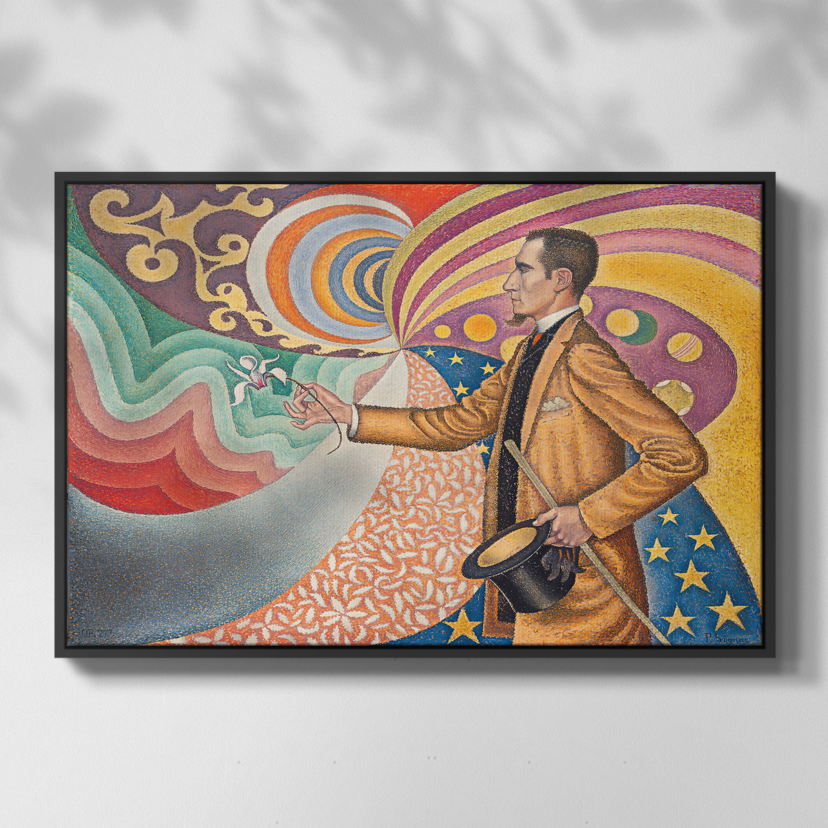 Portrait of Félix Fénéon, 1890 - Floater Framed Canvas Print