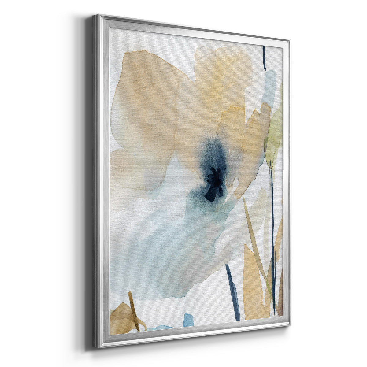 Blooming Wash II - Modern Framed Canvas Print