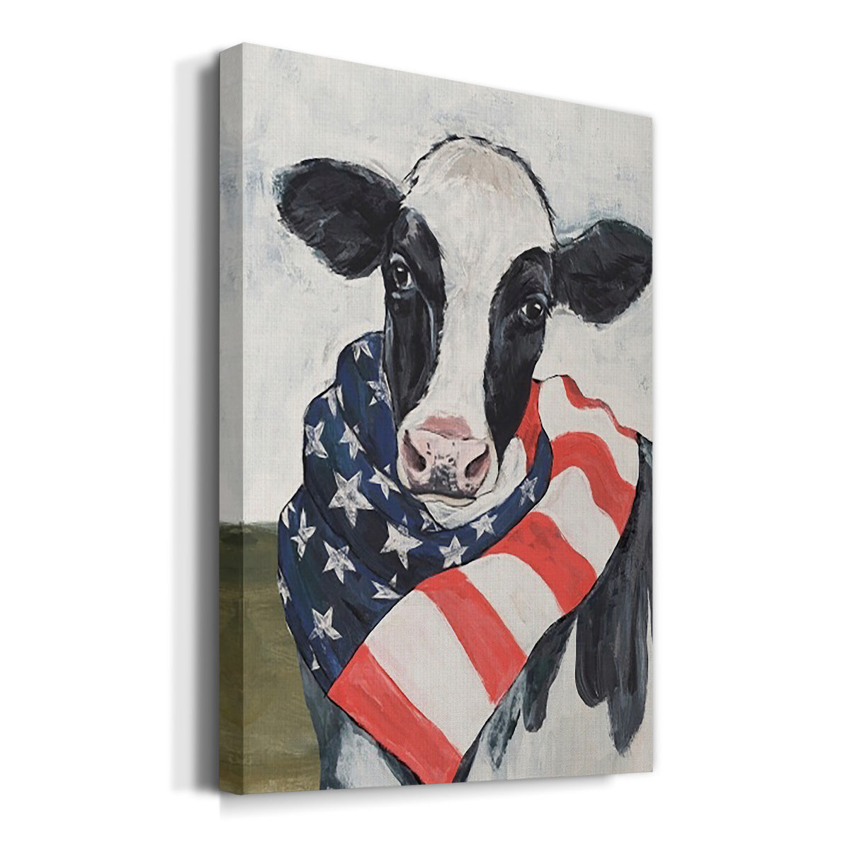 American Cow I Premium Gallery Wrapped Canvas - Ready to Hang