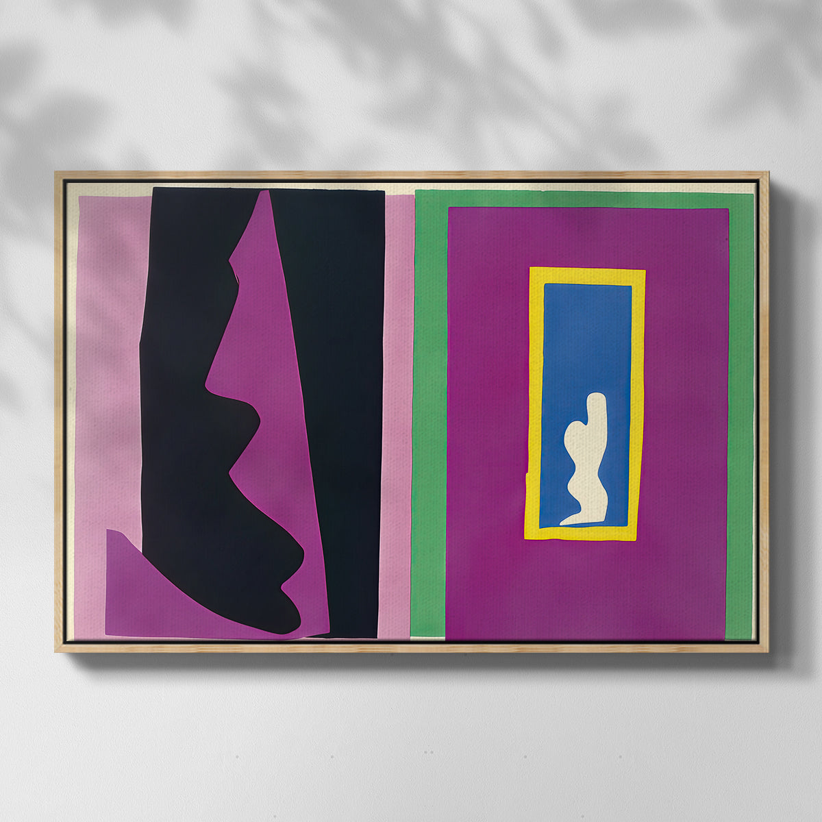 Destiny (Le destin), from Jazz, 1947 - Floater Framed Canvas Print