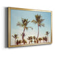 Aruba Palm - Modern Framed Canvas Print