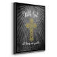 With God Gold - Modern Framed Canvas Print