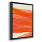 Warm Rays II - Modern Framed Canvas Print