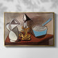 Jug, Candle, and Enamel Pan, 1950 - Floater Framed Canvas Print