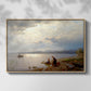 On the Banks of the Chiemsee, 1871 - Floater Framed Canvas Print