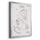 Toilet Paper Patent II - Modern Framed Canvas Print