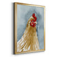 Chicken Portrait II - Modern Framed Canvas Print