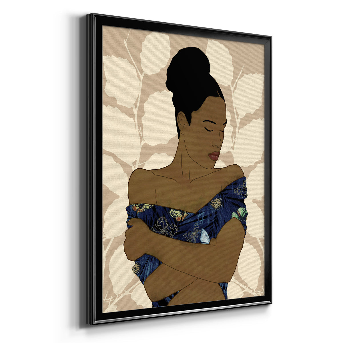 Ethnic Beauty II - Modern Framed Canvas Print