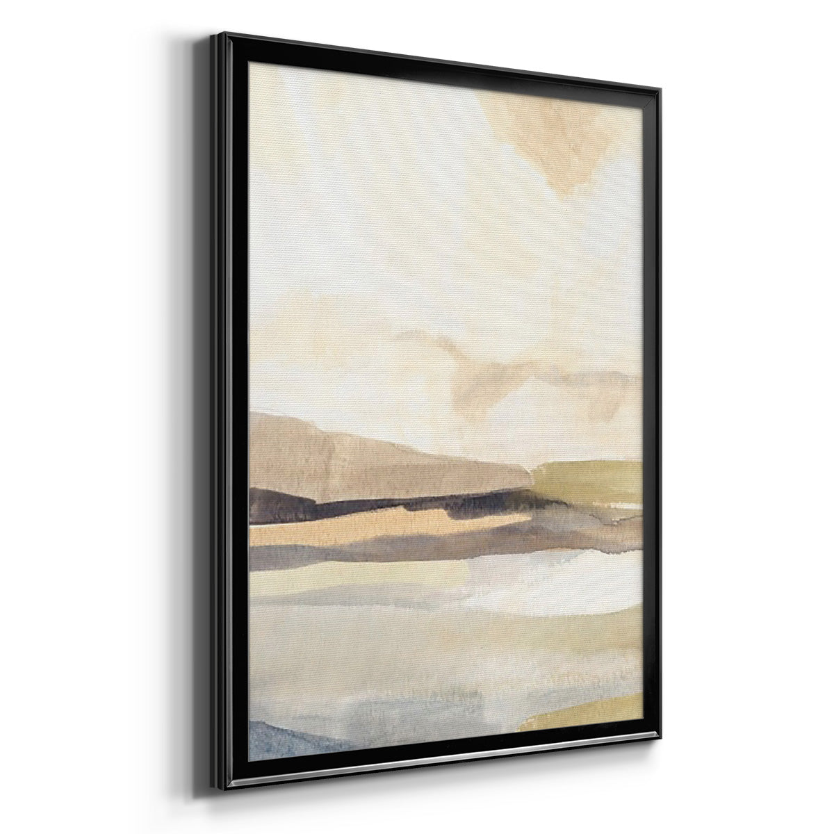 Slate Movement III - Modern Framed Canvas Print