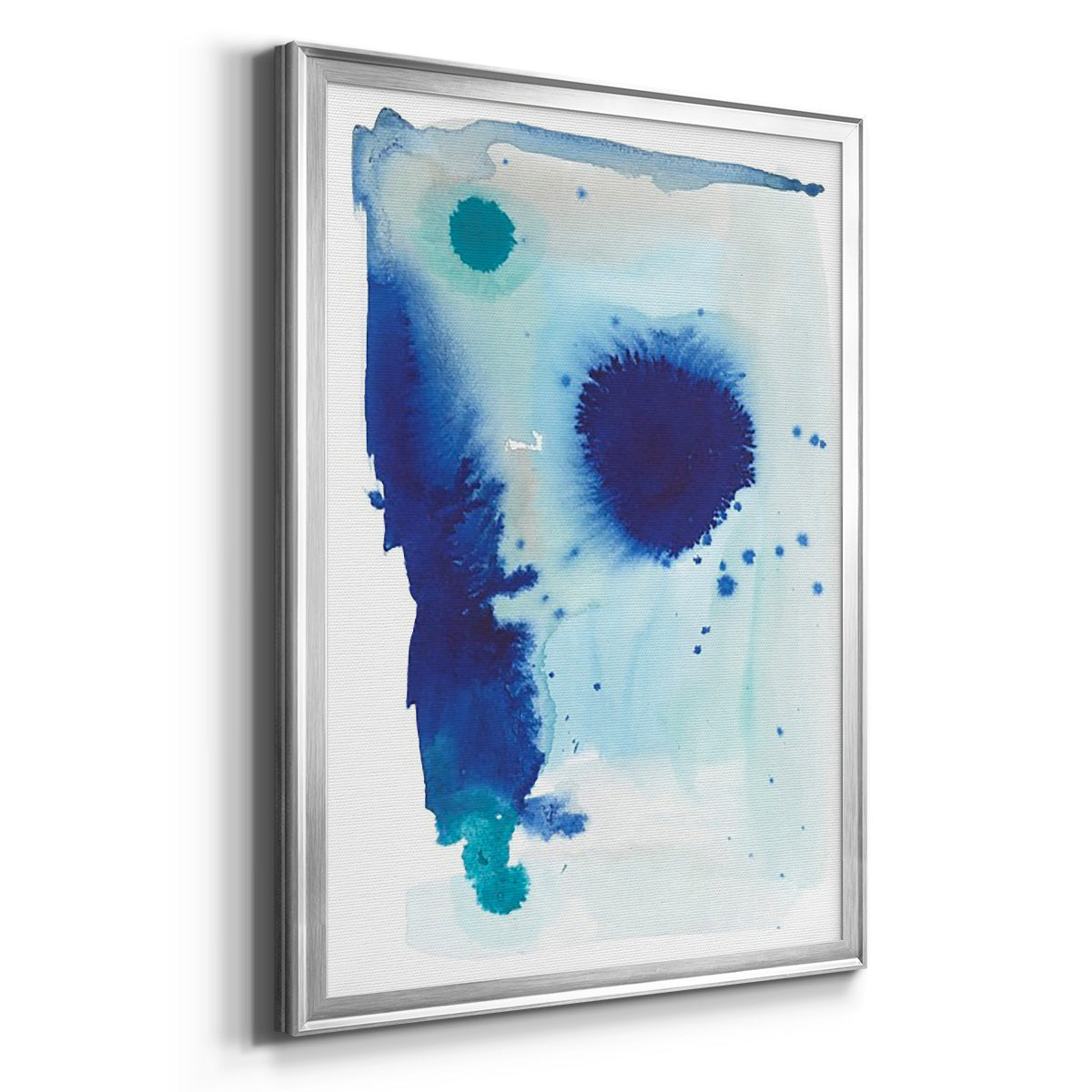 Spare Blue II - Modern Framed Canvas Print