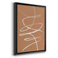 Terracotta Drift II - Modern Framed Canvas Print