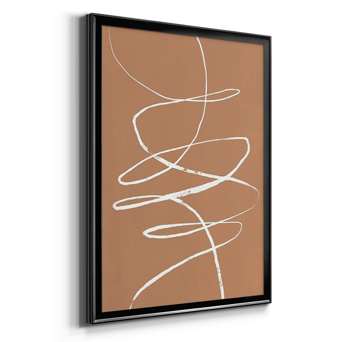 Terracotta Drift II - Modern Framed Canvas Print