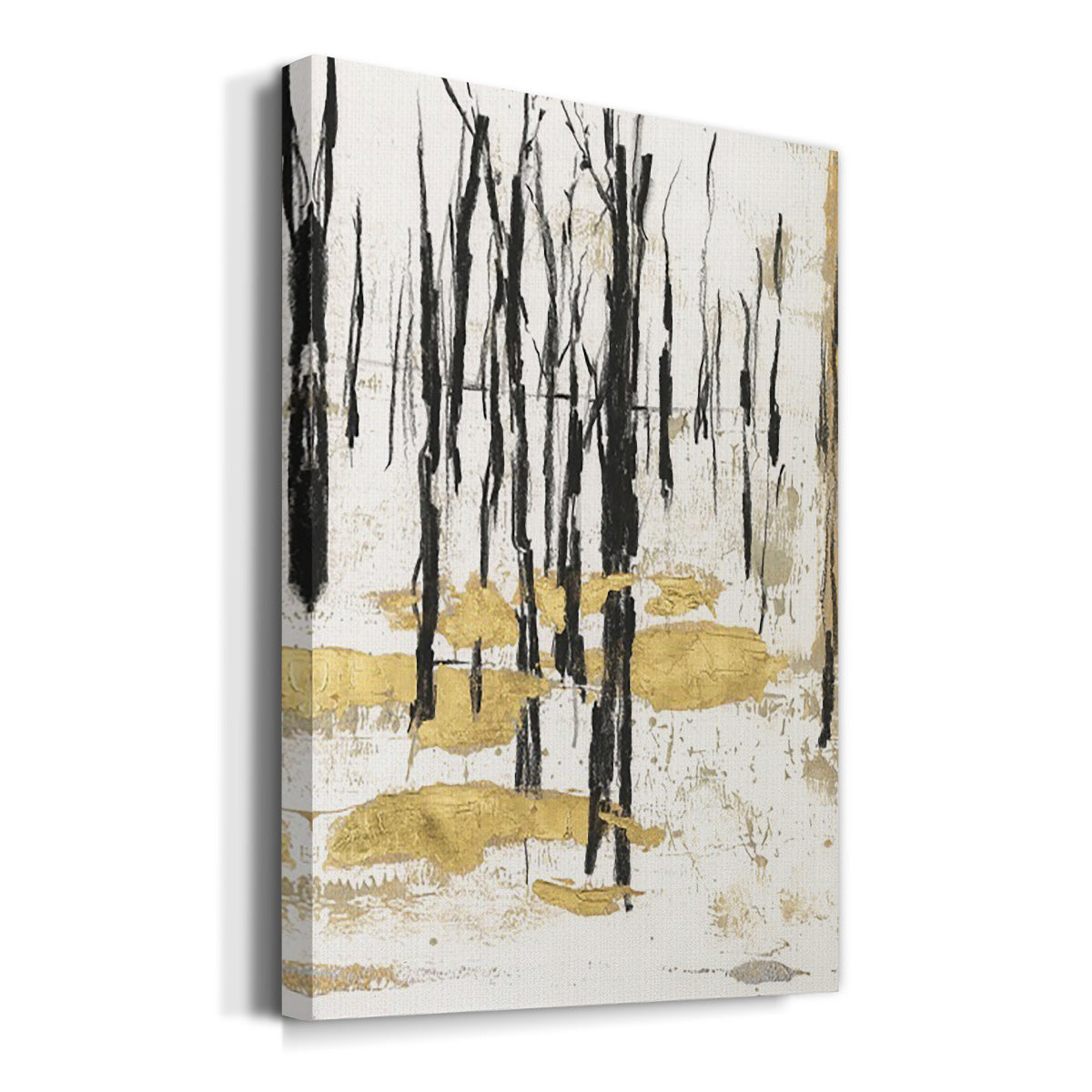 Gilded Winter I Premium Gallery Wrapped Canvas - Ready to Hang