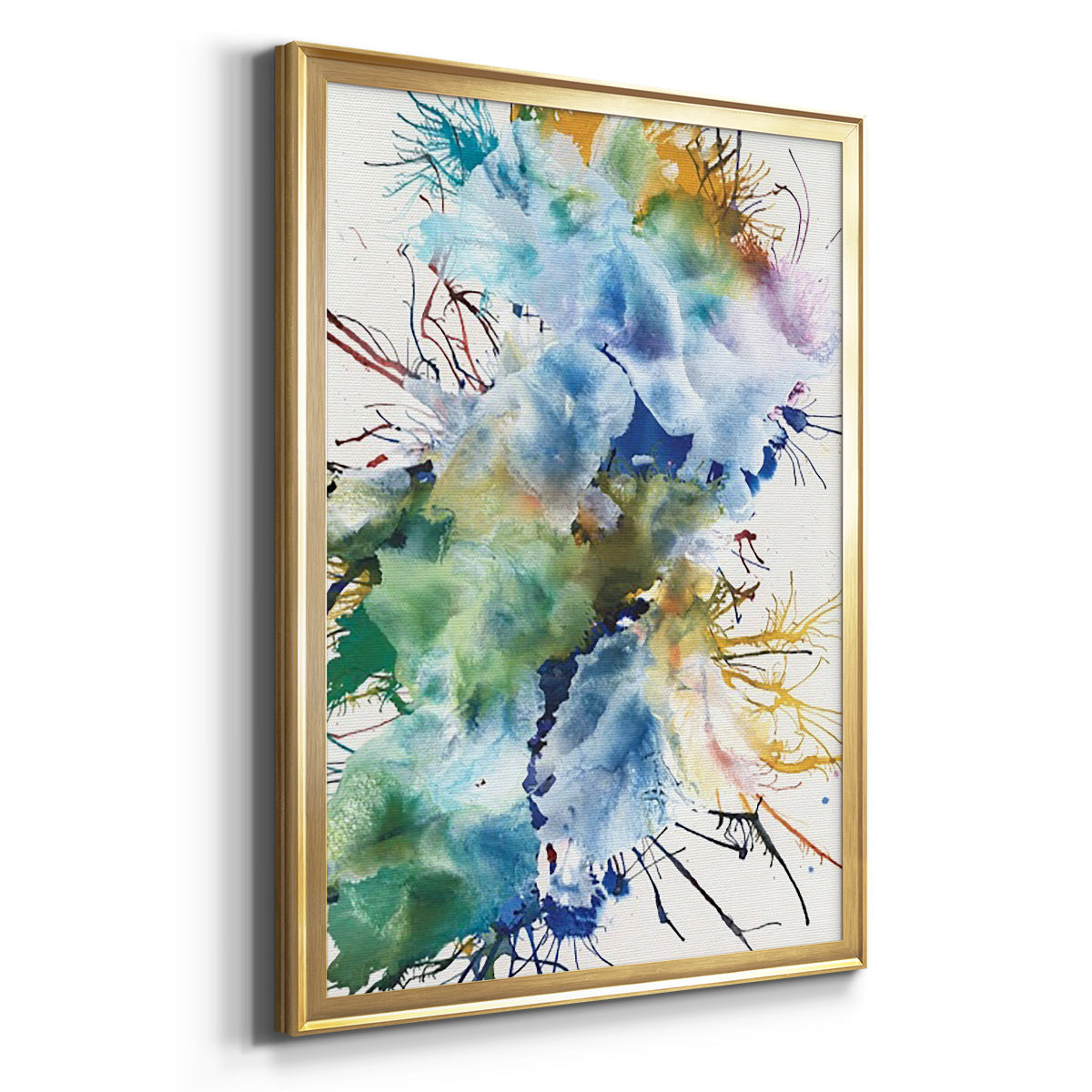 Like An Iris I - Modern Framed Canvas Print