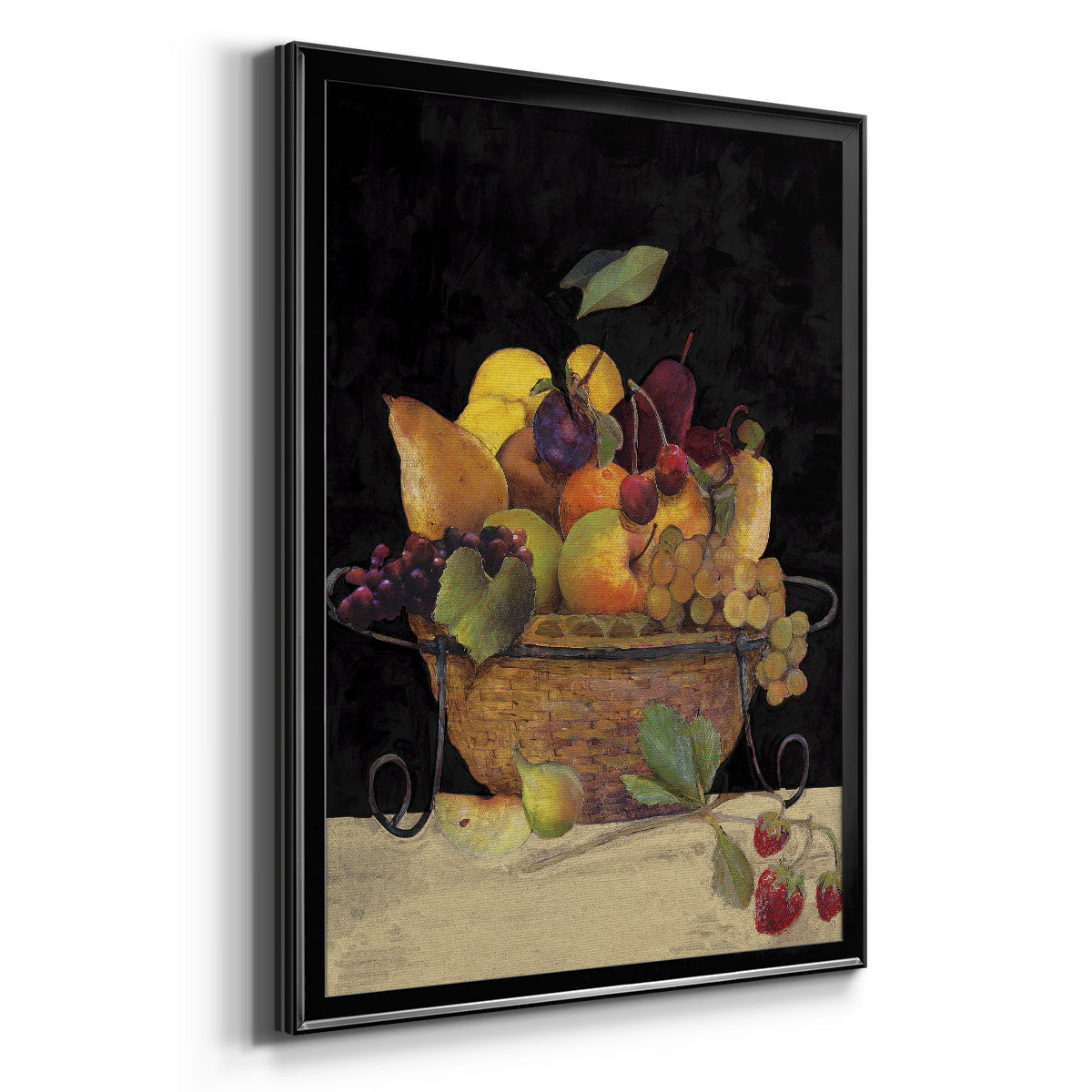 Fruit Basket II Revisit - Modern Framed Canvas Print