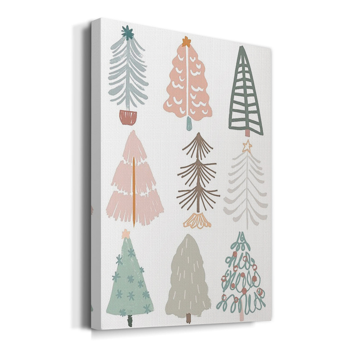 Christmas Tree Sketchbook II Premium Gallery Wrapped Canvas - Ready to Hang