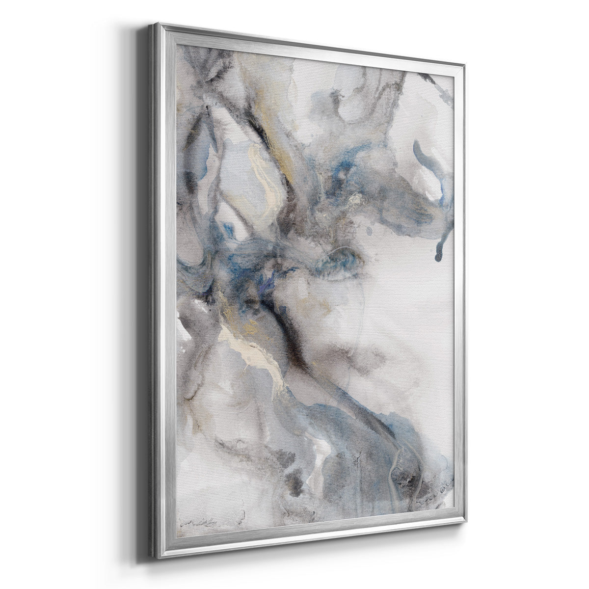 Marble Trance - Modern Framed Canvas Print