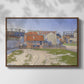 Gasometers at Clichy, 1886 - Floater Framed Canvas Print