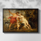 Venus and Adonis, c. 1635 - Floater Framed Canvas Print