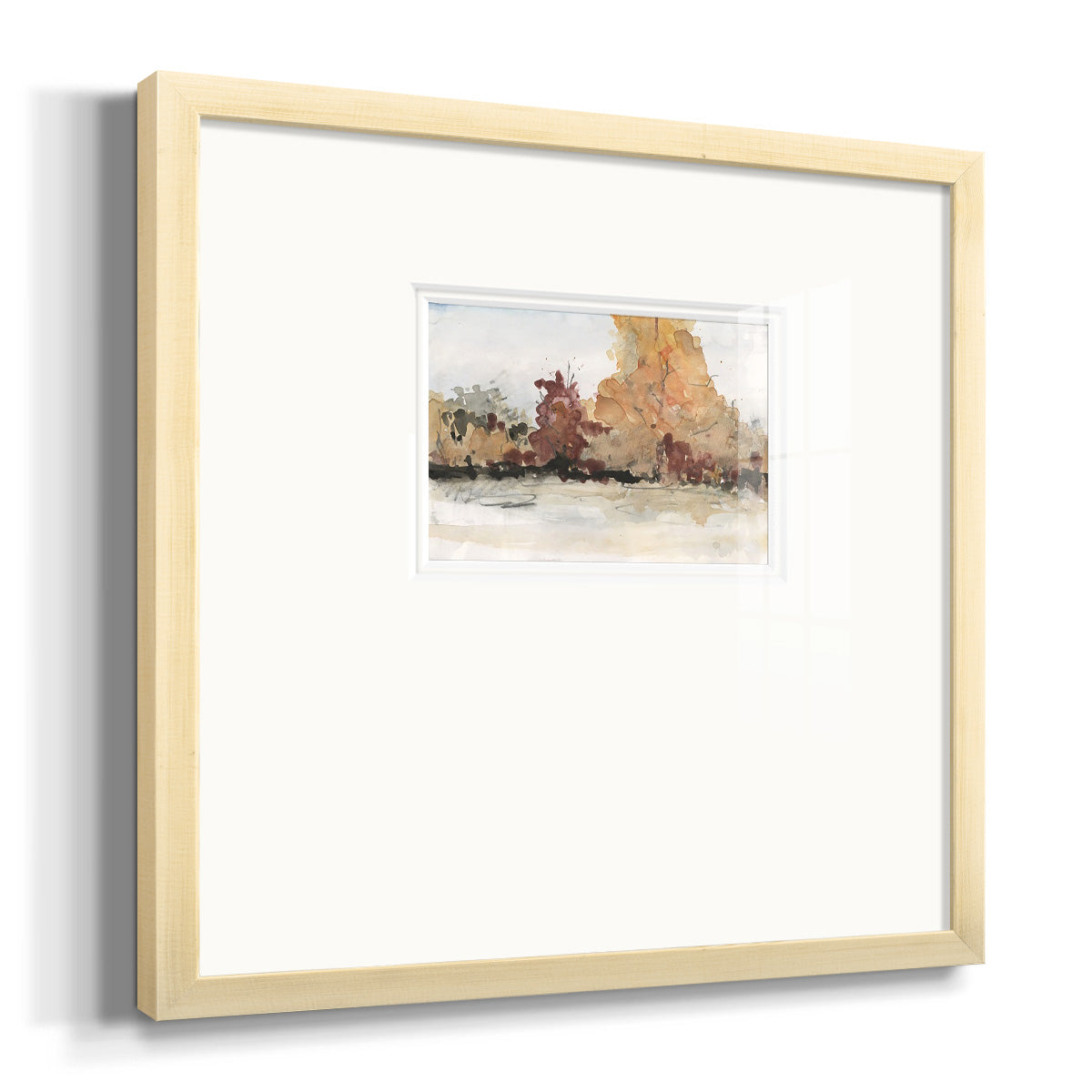 The Autumn View II Premium Framed Print Double Matboard