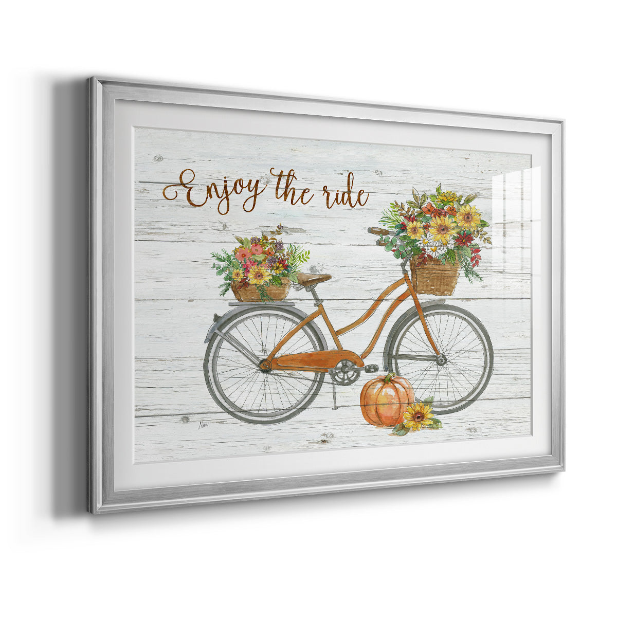Harvest Bike - Modern Framed Art Print