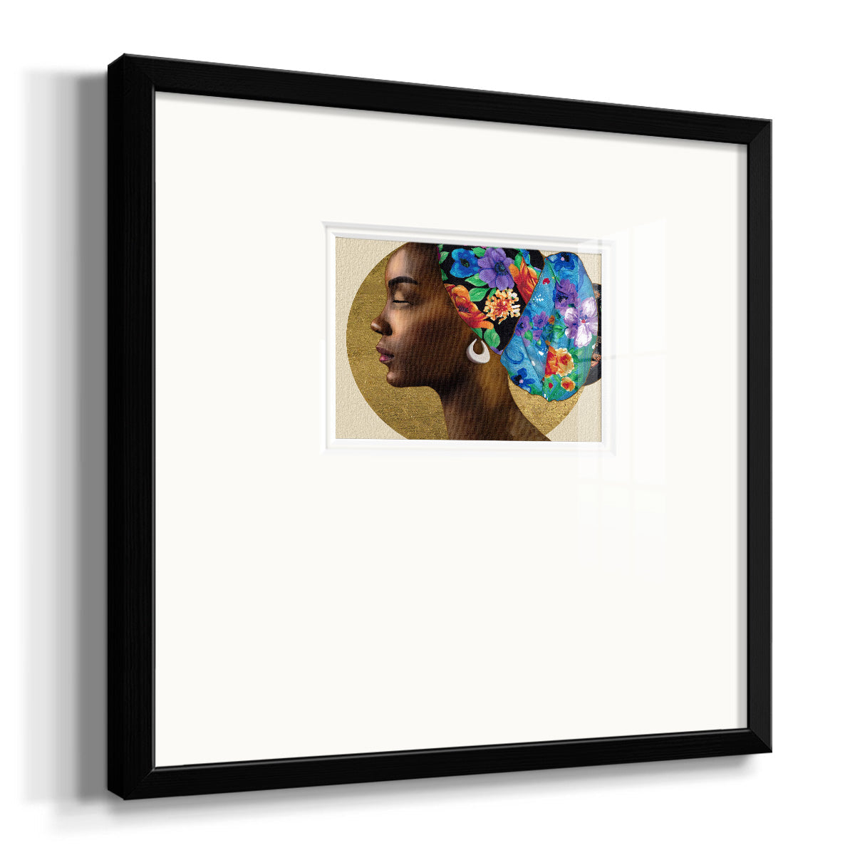 Golden Lady II Premium Framed Print Double Matboard