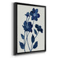 Indigo Bloom II - Modern Framed Canvas Print
