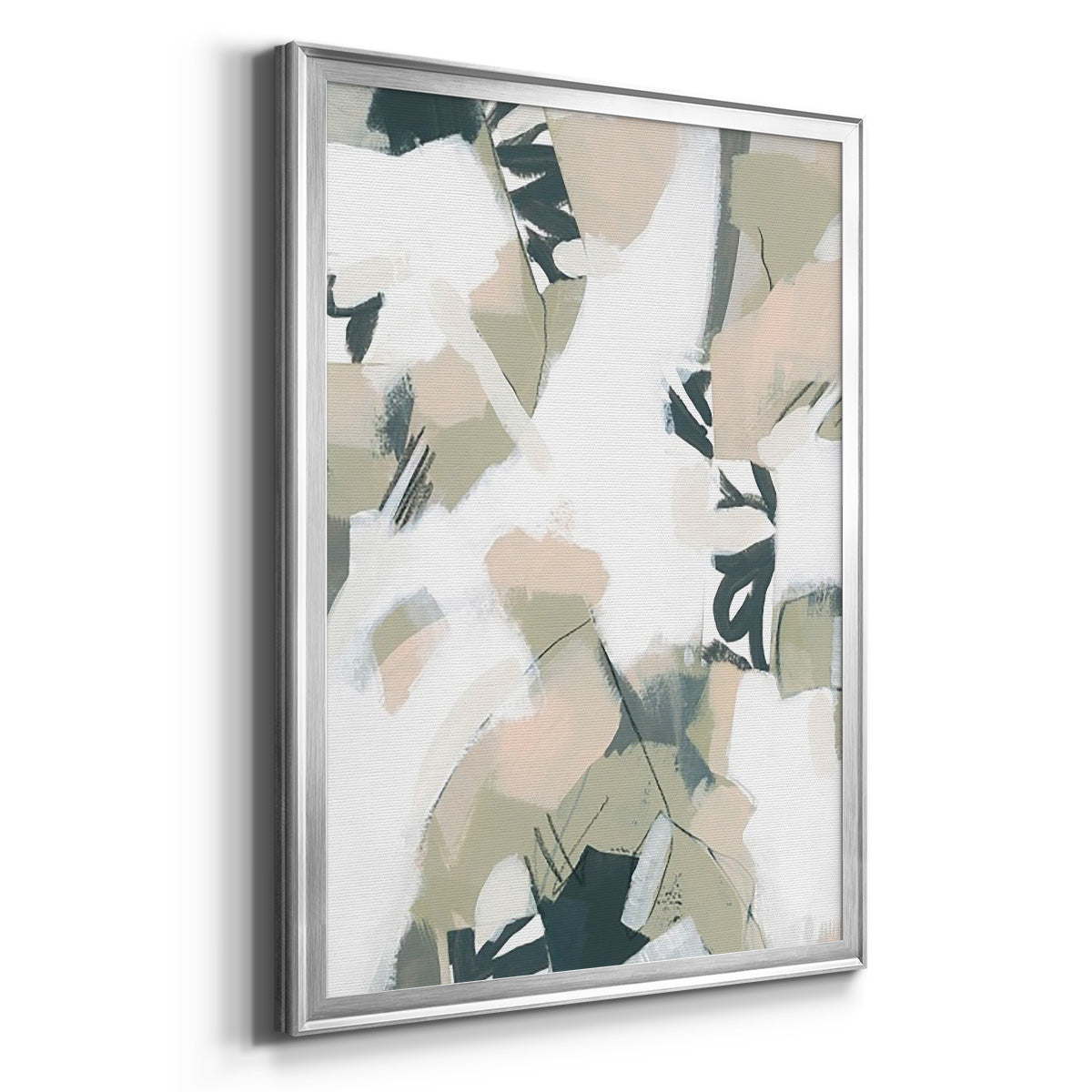 Sumi Storm II - Modern Framed Canvas Print