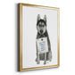 Love and Husky - Modern Framed Canvas Print