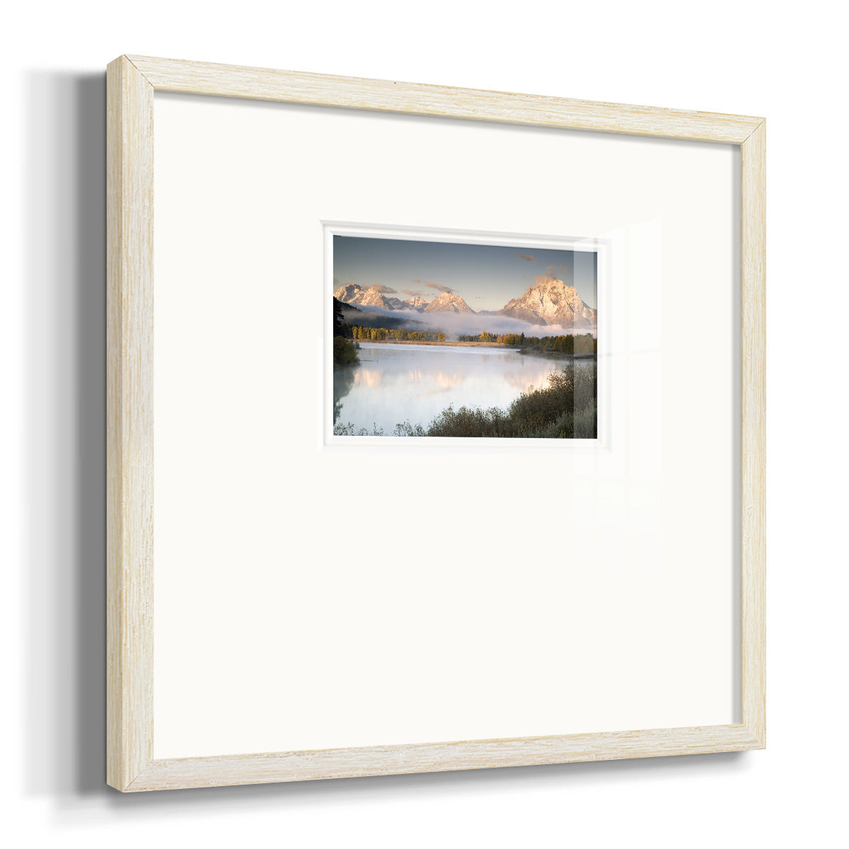 Snake River Fog Premium Framed Print Double Matboard