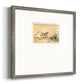 Hatched Horizon II Premium Framed Print Double Matboard