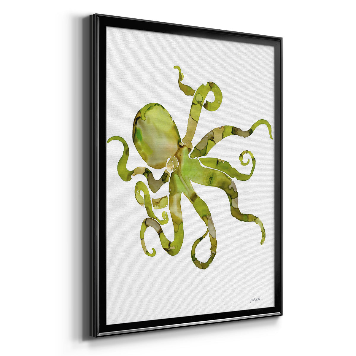 Octopus - Modern Framed Canvas Print