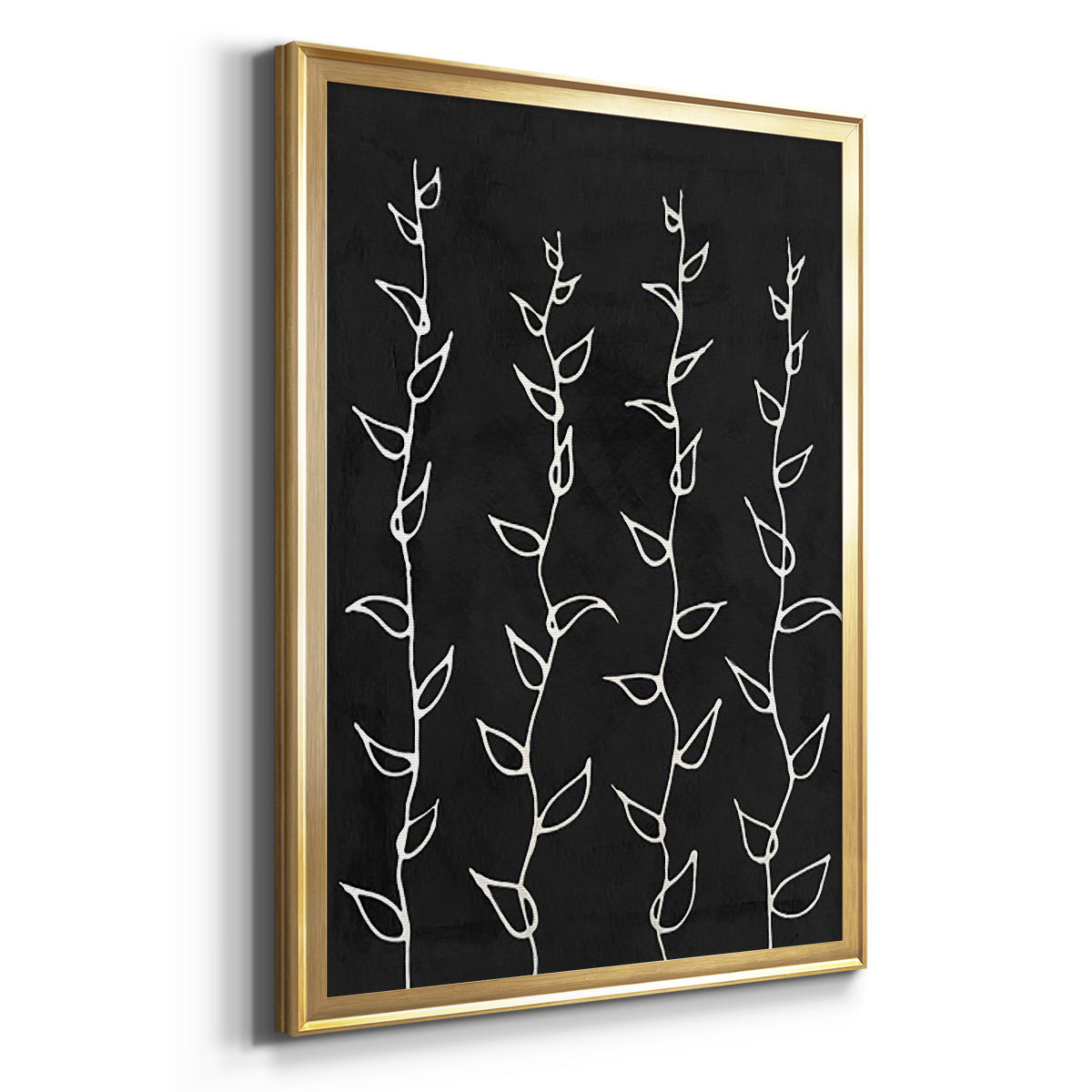 Ivory Vines I - Modern Framed Canvas Print