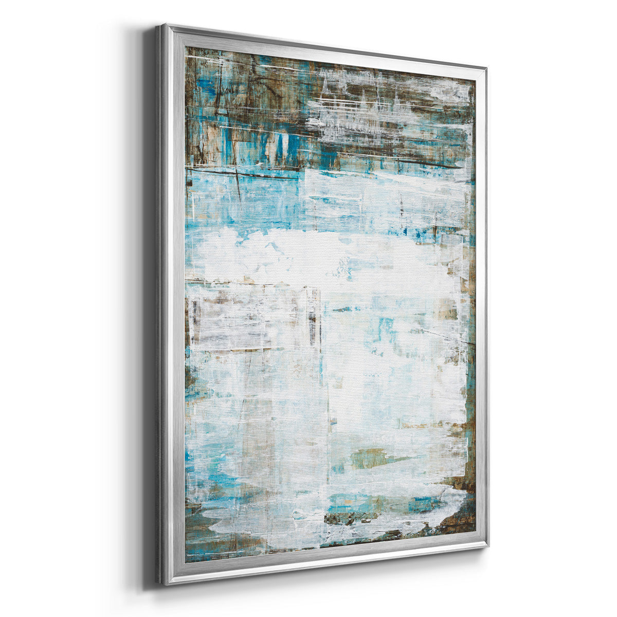 Beach Glass - Modern Framed Canvas Print