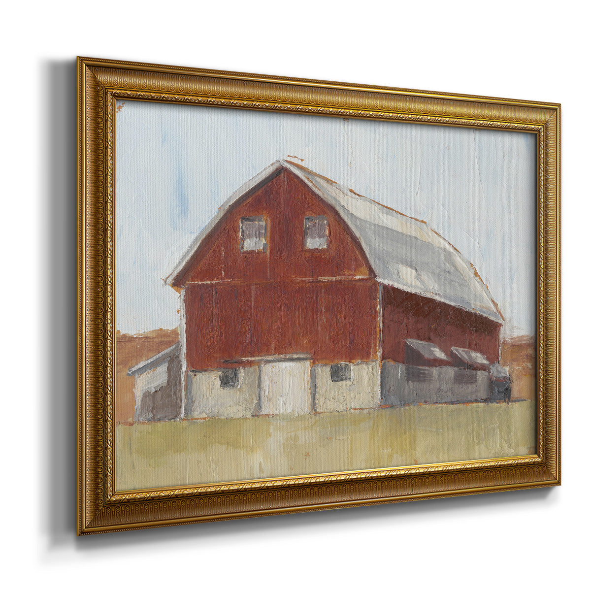 Rustic Red Barn II Premium Framed Canvas- Ready to Hang