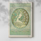 Canvas art print of a stylized female figure framed by foliage and decorative patterns with a soft shadow on a white background.