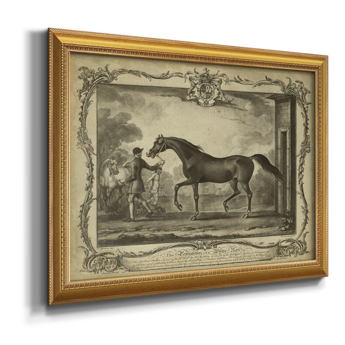 Distinguished Horses IV Premium Framed Canvas- Ready to Hang