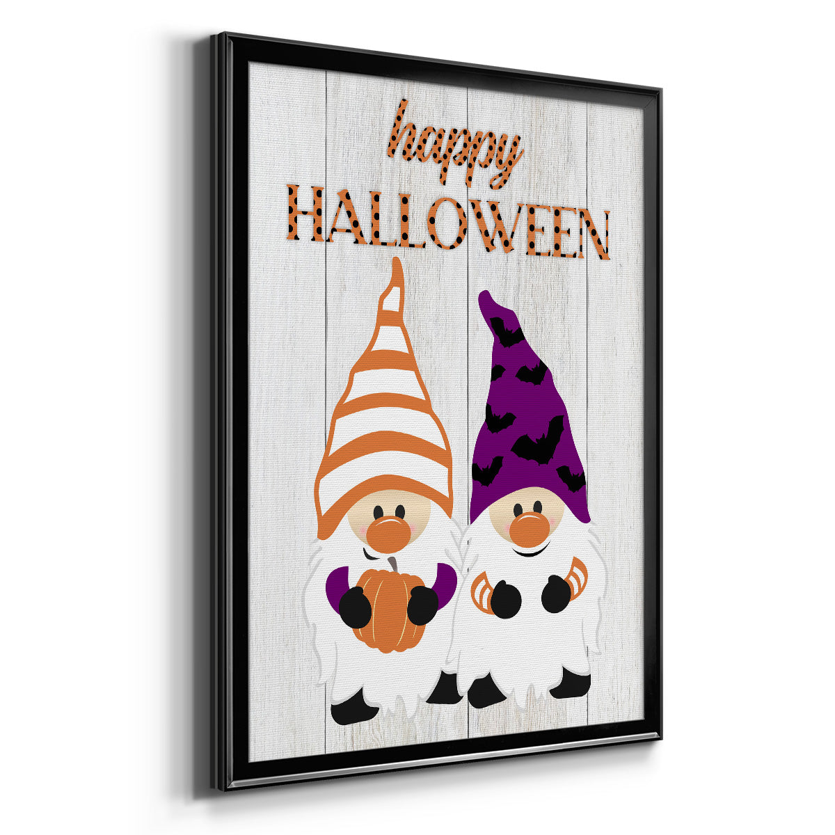 Halloween Gnomes - Modern Framed Canvas Print