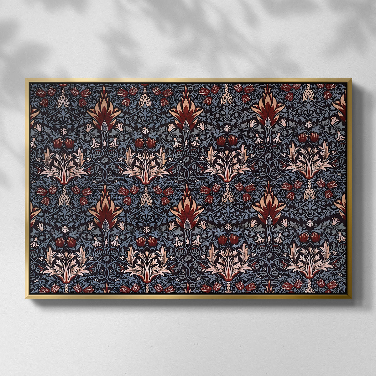 Snakeshead (Printed Textile), c. 1876 - Floater Framed Canvas Print
