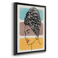 Head Wrap II - Modern Framed Canvas Print