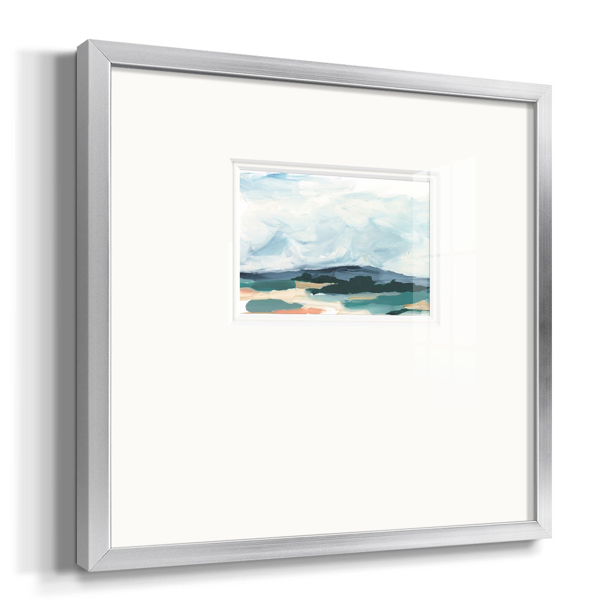 Pastel Vista I Premium Framed Print Double Matboard