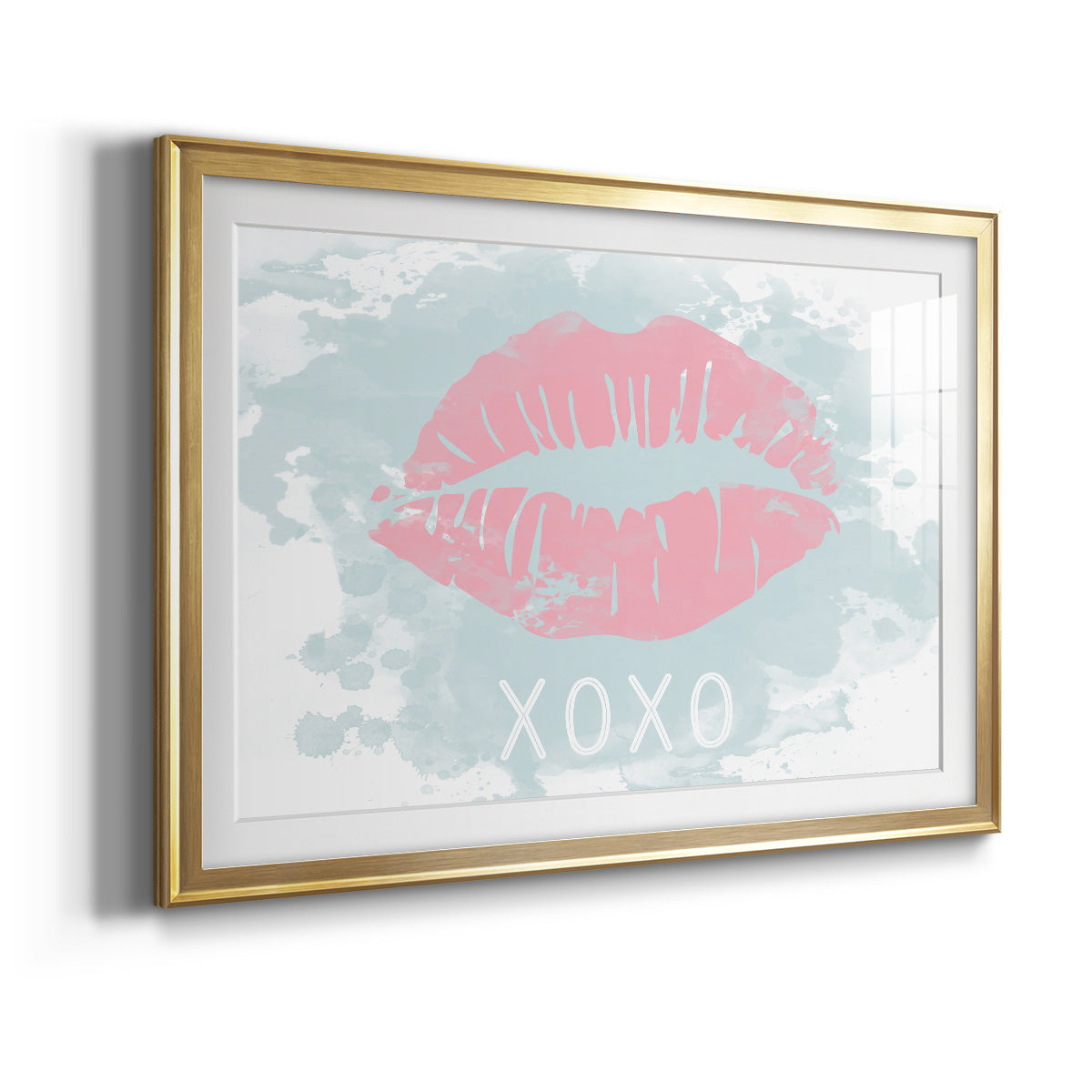 XOXO in Color - Modern Framed Art Print