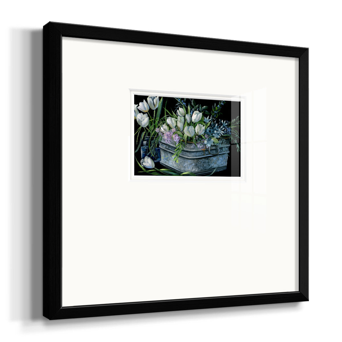 Wild Tulips Premium Framed Print Double Matboard