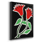 Pop Flowers VI - Modern Framed Canvas Print