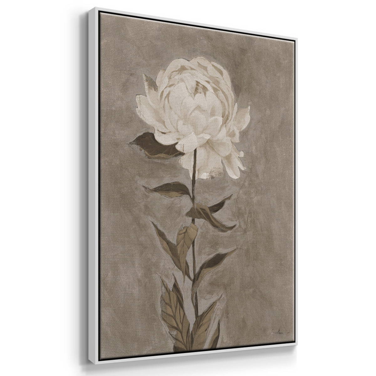 Pretty as a Peony I - Framed Premium Gallery Wrapped Canvas L Frame - Ready to Hang