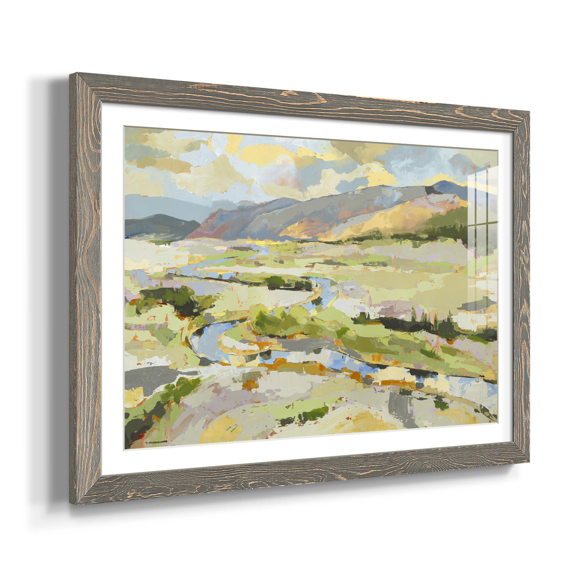 Mile Ten - Barnwood Framed Art Print